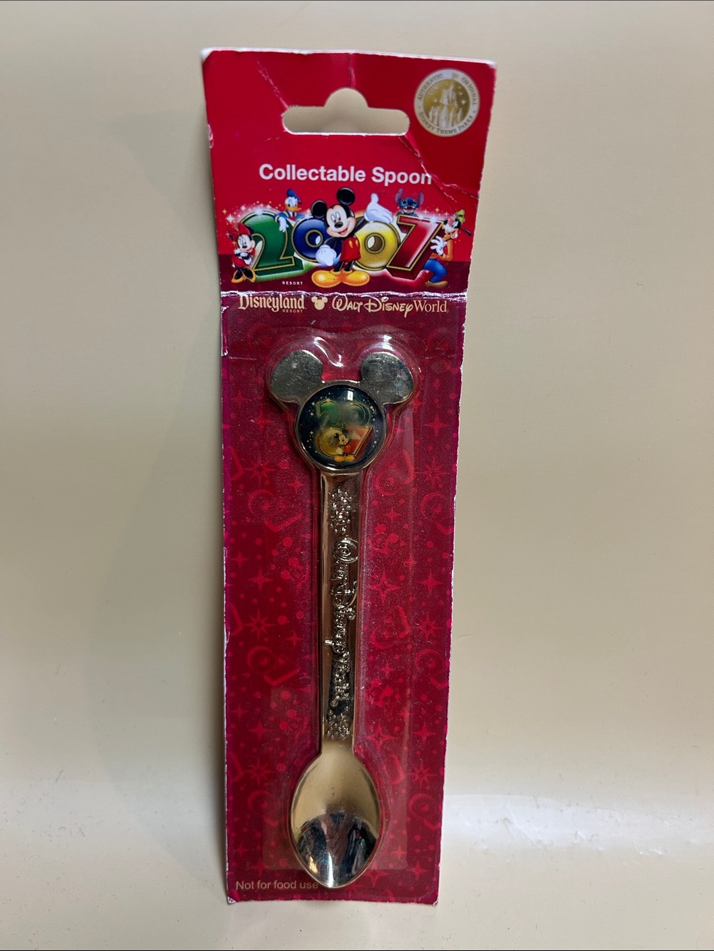 2007 Disney Souvenir Spoon Collectible Disneyland Walt Disney Productions